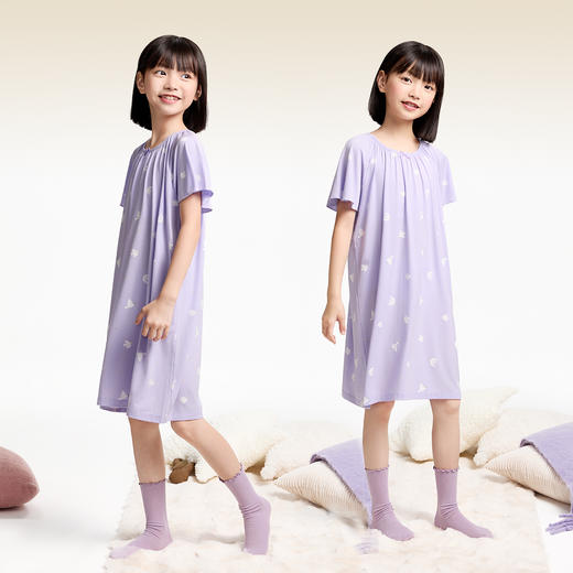 女童莫代尔睡裙夏季新款安奈儿童装JG527034 商品图2