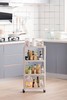 茶花百纳窄边可移动四层置物架 商品缩略图8