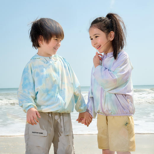 【防晒+凉感】棉花堂2025年新款冰皮晕染童装防晒衣F251170 商品图6
