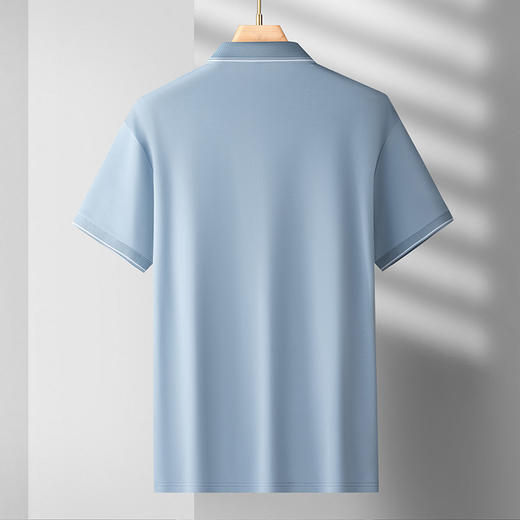 【桑蚕丝】【DDS】大依优型大码男装短袖POLO衫透气加肥加大大号半袖体恤上衣男士胖子 商品图1