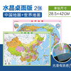 中国地图+世界地图 水晶桌面 防水撕不烂 行政区域地理 商品缩略图0