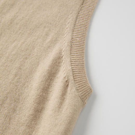 ROMI STUDIO“优雅延续”30%美丽诺羊毛细腻亲肤V领背心马甲T3519 商品图2