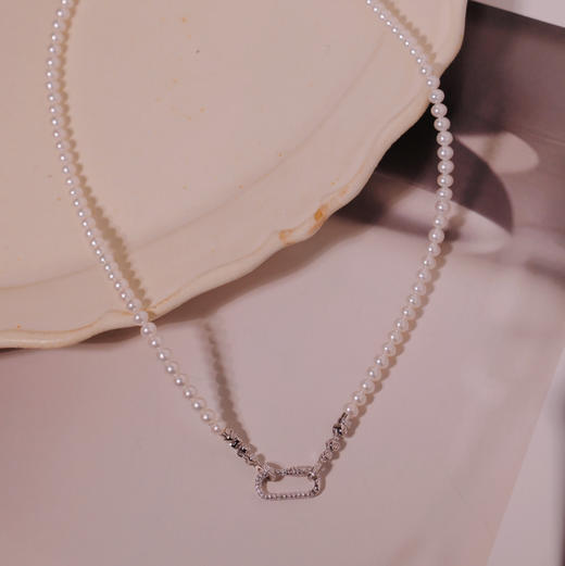 【甄粉团购】一款多戴 上身太好看了 珠宝感具像化了 但又特别有气质 很放松 玉髓+天然淡水珍珠 4-5mm ji强光 基本无暇 近正圆 颗颗细腻 商品图12