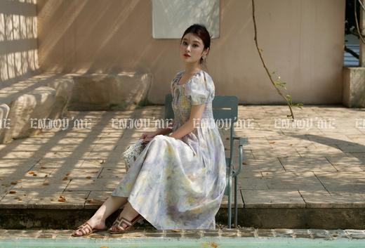 【门店同款】ENJOY夏季“悠然之境”油画系带连衣裙 162253086 商品图10