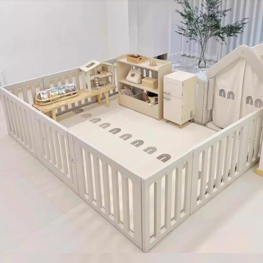 贝易彩虹游戏围栏宝宝爬爬垫小房子防护栏儿童地上婴儿爬行垫室内 商品图1