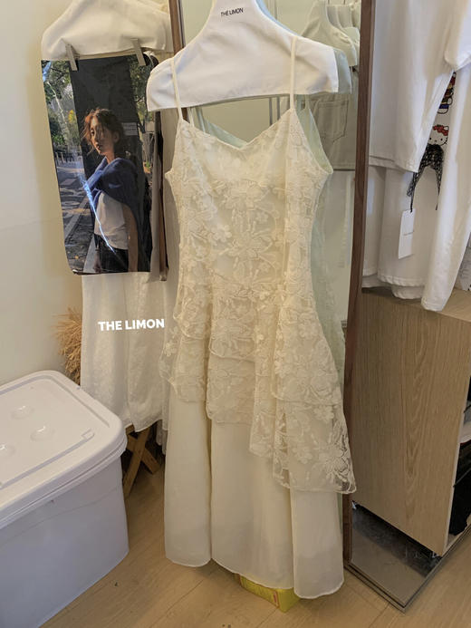 【GZ】无忧购法式重工不规则蕾丝拼接修身连衣裙TM-0961#（截单后7-10天发货) 商品图6