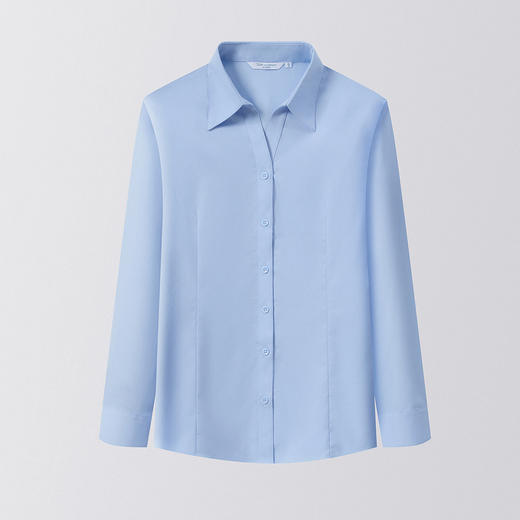 【含竹浆纤维】罗蒙女士长袖衬衫气质通勤舒适百搭简约大方衬衣女 商品图4