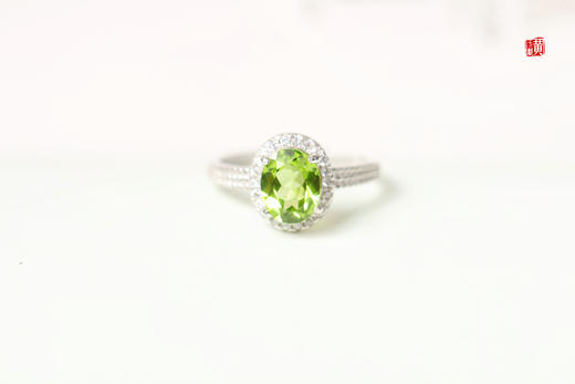 【春意】橄榄石戒指 商品图0