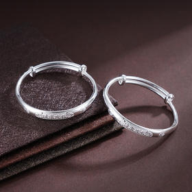 子佩集S999银【健康成长】童镯【TZ000565】纯银儿童2503