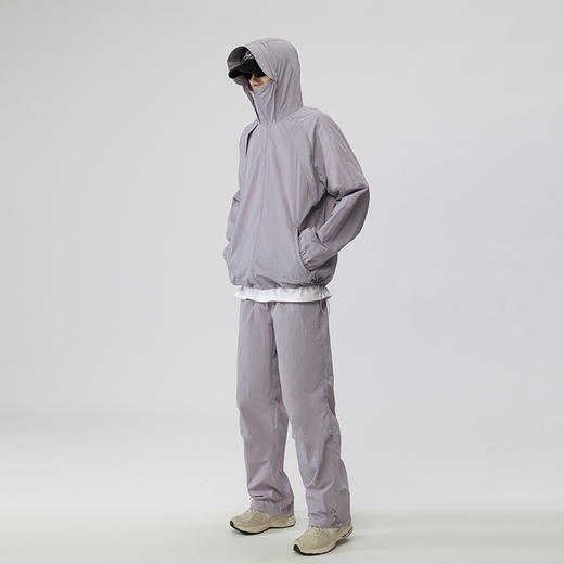 【下单赠送口罩】NICE SELF 2025春夏情侣款山影・防晒套装2.0 防晒衣+工装长裤 UPF50+ 轻盈透气 3色可选 商品图2