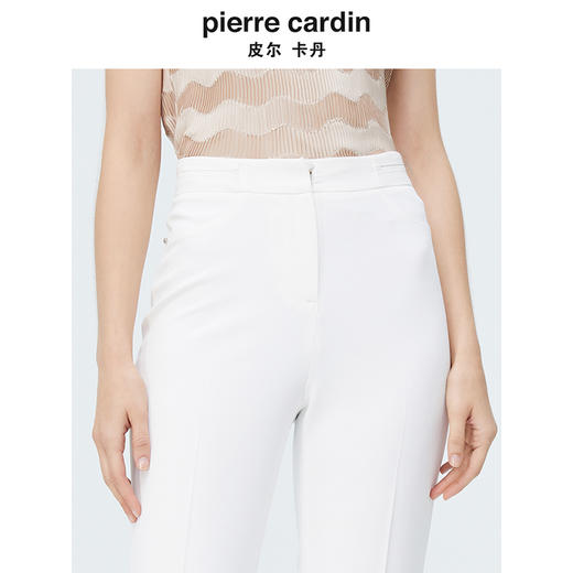 皮尔卡丹女装夏季新款简约干练通勤直筒西裤P4204T4029W0 商品图3