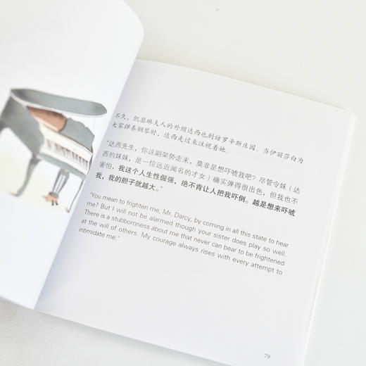 再遇傲慢与偏见 爱与人生的微妙交响 重新演绎简奥斯汀作品故事绘本 关键情节和语录巧妙串联全书 5分钟沉浸名著 商品图3
