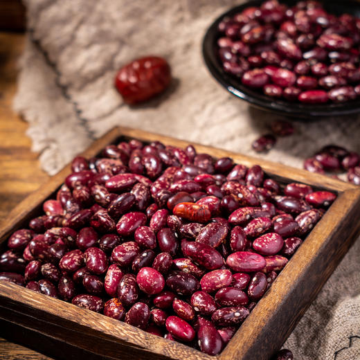 【食品】云南金丝豆新货农家红花豆孔雀豆紫花芸豆老品种豆子500g/袋 商品图3