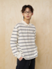 MoodLikeMe/MPL2501/条纹刺绣花朵长袖polo衫 商品缩略图3