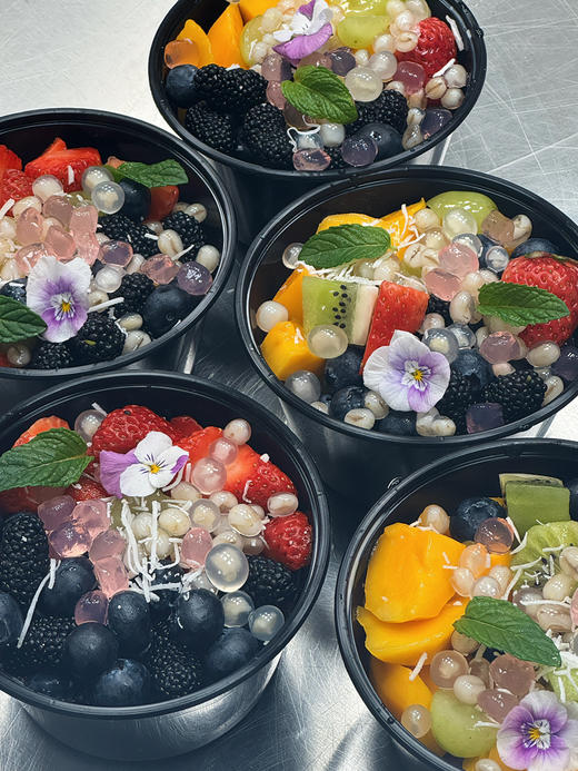 椰奶冻芋泥血糯米水果捞 商品图0