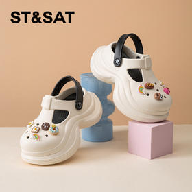 【6CM增高】星期六舒适软弹镂空洞洞鞋SSD2110F2M