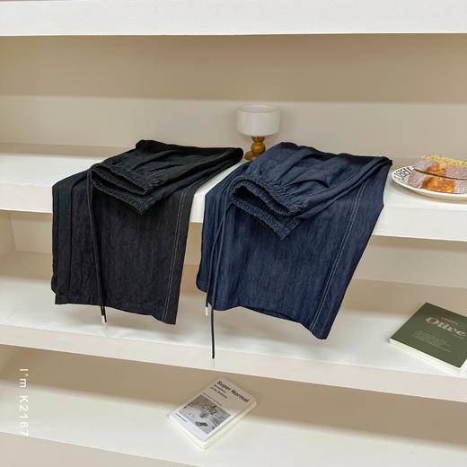 老米优品🎈3-5天。为你的夏日做减法~ 《直筒阔腿牛仔裤》冰爽丝滑质感，宽松阔腿行走生风！K250403A 商品图9