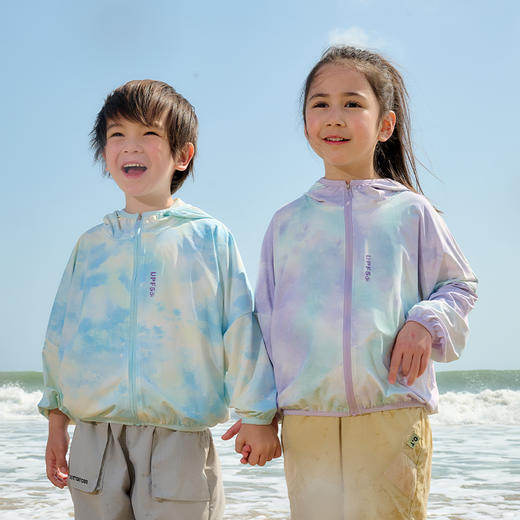 【防晒+凉感】棉花堂2025年新款冰皮晕染童装防晒衣F251170 商品图7