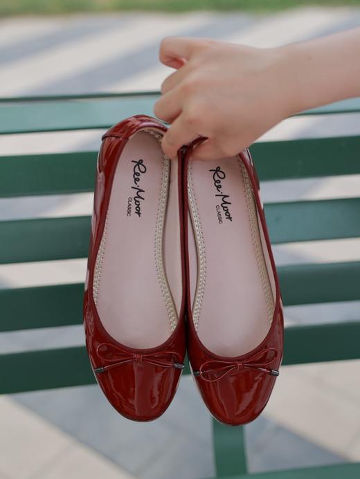REEMOOR睿慕蛋卷鞋女红色浅口平底鞋软底船鞋芭蕾舞单鞋瓢鞋女鞋2512A6 商品图6