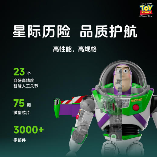 Robosen/乐森 巴斯光年 动漫版 玩具总动员版智能机器人迪士尼玩具 商品图4