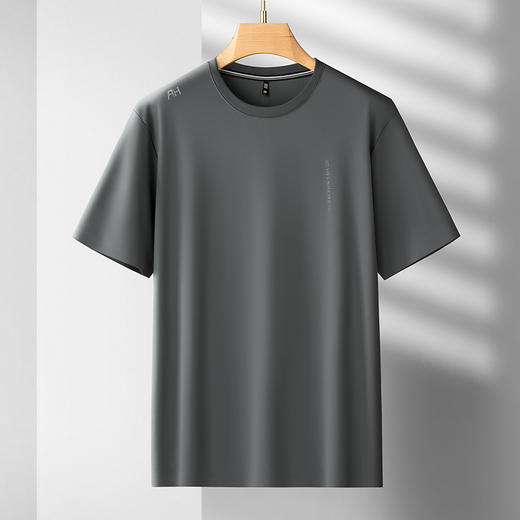 【冰丝无痕】【DDS】大依优型大码男装短袖T恤透气加肥加大大号半袖上衣男士胖子 商品图0