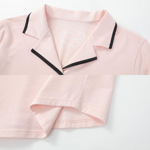 【3F】安莉芳2025莫代尔混纺撞色辑边舒适睡衣女家居服套装EL00875 商品图4