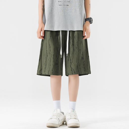 【DSL】大依优型大码短裤五分裤大号裤子弹力透气加肥加大夏季松紧腰宽松运动沙滩裤 商品图3