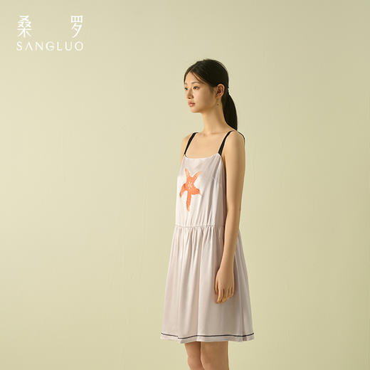 桑罗海岛系列海星吊带短裙显瘦少女感睡裙可外穿 商品图4