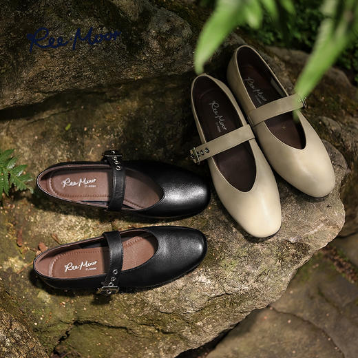 【木兰专享】【拍下减20】Reemoor睿慕真皮玛丽珍鞋女鞋25年新款 | 软弹鞋型、轻盈脚感、休闲百搭 商品图0