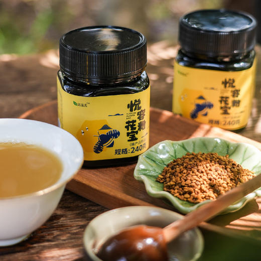 *自营*悦容花粉宝 | 东北黑蜂保护蜂蜜椴树蜂花粉研磨调和罐装。 商品图0