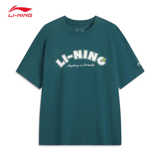李宁短袖T恤男子25夏季新款潮酷LOGO都市风休闲百搭运动上衣AHSV683 商品图0