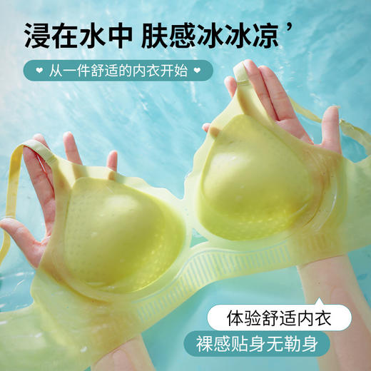 【巨轻薄！星空透气】凉感无痕内衣小胸聚拢显大文胸软支撑不跑杯收副乳24夏天薄款胸罩。ry 商品图2