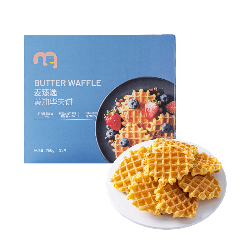 【MDL】麦臻选黄油华夫饼750g