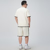 【棉质】【DMH】大依优型大码夏季套装透气短袖短裤两件夏季潮牌印花美式运动宽松大码体恤衫男士 商品缩略图3