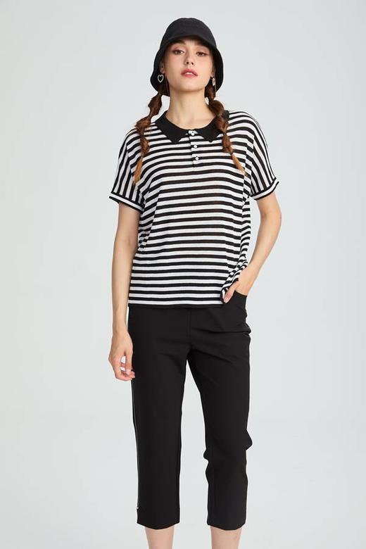 【夏装爆款翻单款莱赛尔纤维亚麻】水淼2025夏新品休闲宽松凉快翻领短袖0716 商品图0