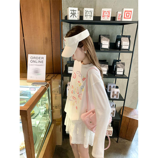 <曾小咸推荐>3.28现货秒杀 ！微信超特价！蘑菇印花长袖防晒T恤 日常119.99 立减60 秒杀59.99！！ 商品图3