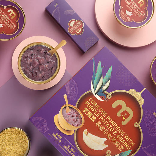 【MDL】麦臻选紫薯杂粮燕窝粥 252g*4 商品图3