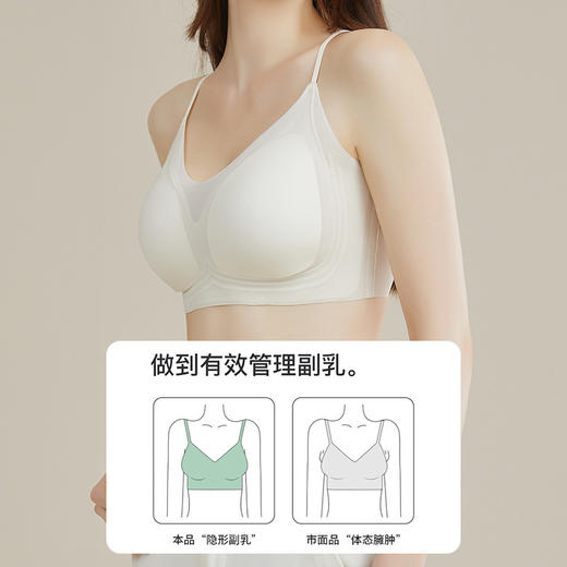 【提托又清凉！夏天真舒服】无痕内衣夏季薄款女小胸聚拢凉感固定杯细肩带内衣吊带美背文胸罩。ry 商品图2