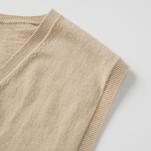 ROMI STUDIO“优雅延续”30%美丽诺羊毛细腻亲肤V领背心马甲T3519 商品图4