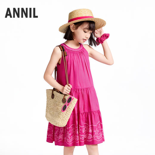【实体店同款】女童无袖连衣裙夏季新款安奈儿童装AG523661 商品图2