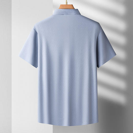 【冰丝无痕】【DDS】大依优型大码男装短袖衬衫冰感透气加肥加大大号半袖花衬衣上衣男士 商品图1