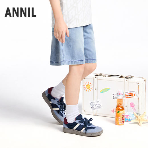 【实体店同款】男童全腰牛仔短裤夏季新款安奈儿童装AB526656 商品图1