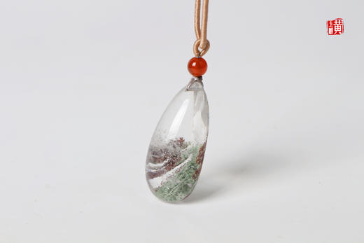 【幽翠幻镜】绿幽灵水晶吊坠 配精美挂绳 商品图4