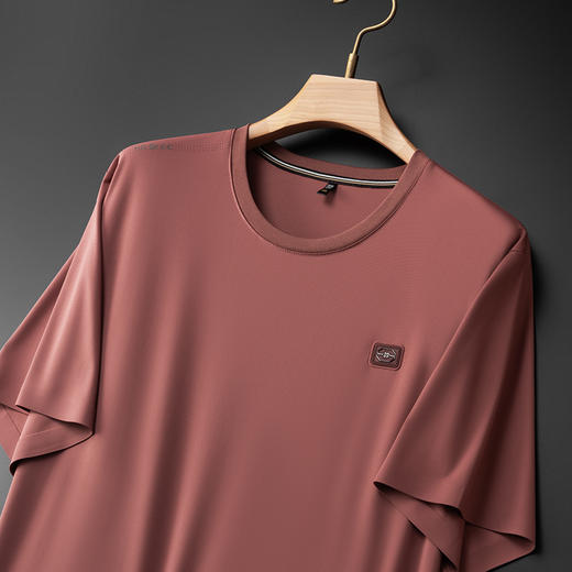 【冰丝无痕】【DDS】大依优型大码男装短袖T恤透气加肥加大大号半袖上衣男士胖子 商品图4