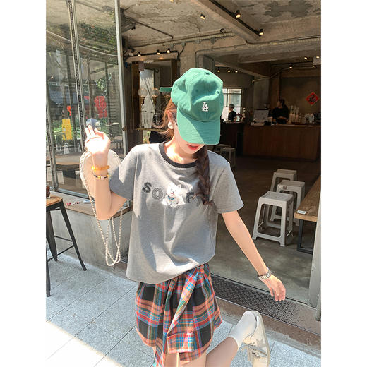 【129元任选2件】现货！红黑格子绑带裙裤 商品图3