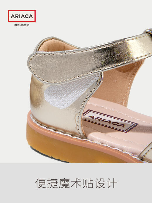 ARIACA艾芮苏女童公主凉鞋2025夏季新款宝宝软底儿童包头鞋小女孩1856-3 商品图7
