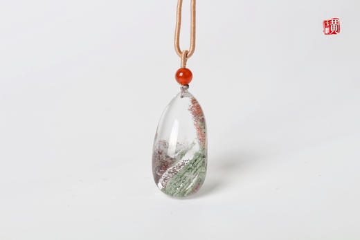 【幽翠幻镜】绿幽灵水晶吊坠 配精美挂绳 商品图1