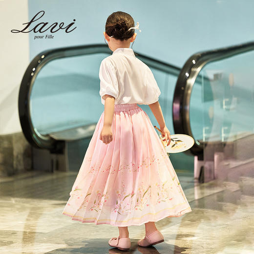 【清仓捡漏】【两件套】【140-160】【LAVI】女童马面裙套装国风儿童汉服裙 商品图3