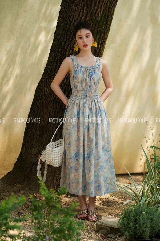 【门店同款】ENJOY夏季“悠然之境”油画打揽连衣裙 162253131 商品图3