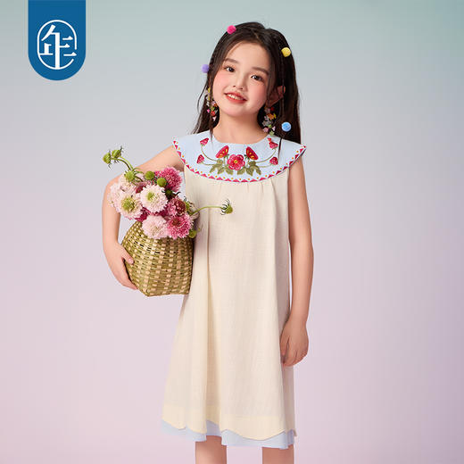 年衣童装女童2025年夏季新款中国风可爱公主莓果达利‌连衣裙 商品图1